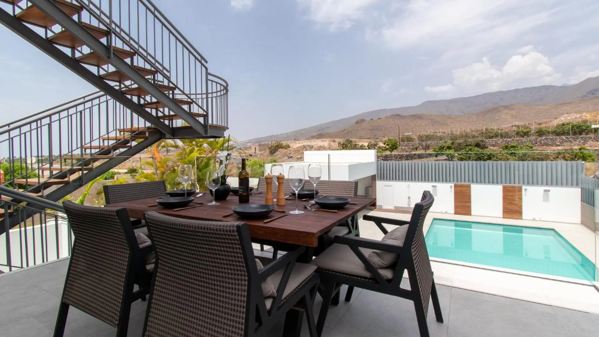 Luxury Villa With Maid Service Private Gym Cinema Room Heated Pool Costa Adeje  Costa Adeje (Tenerife)